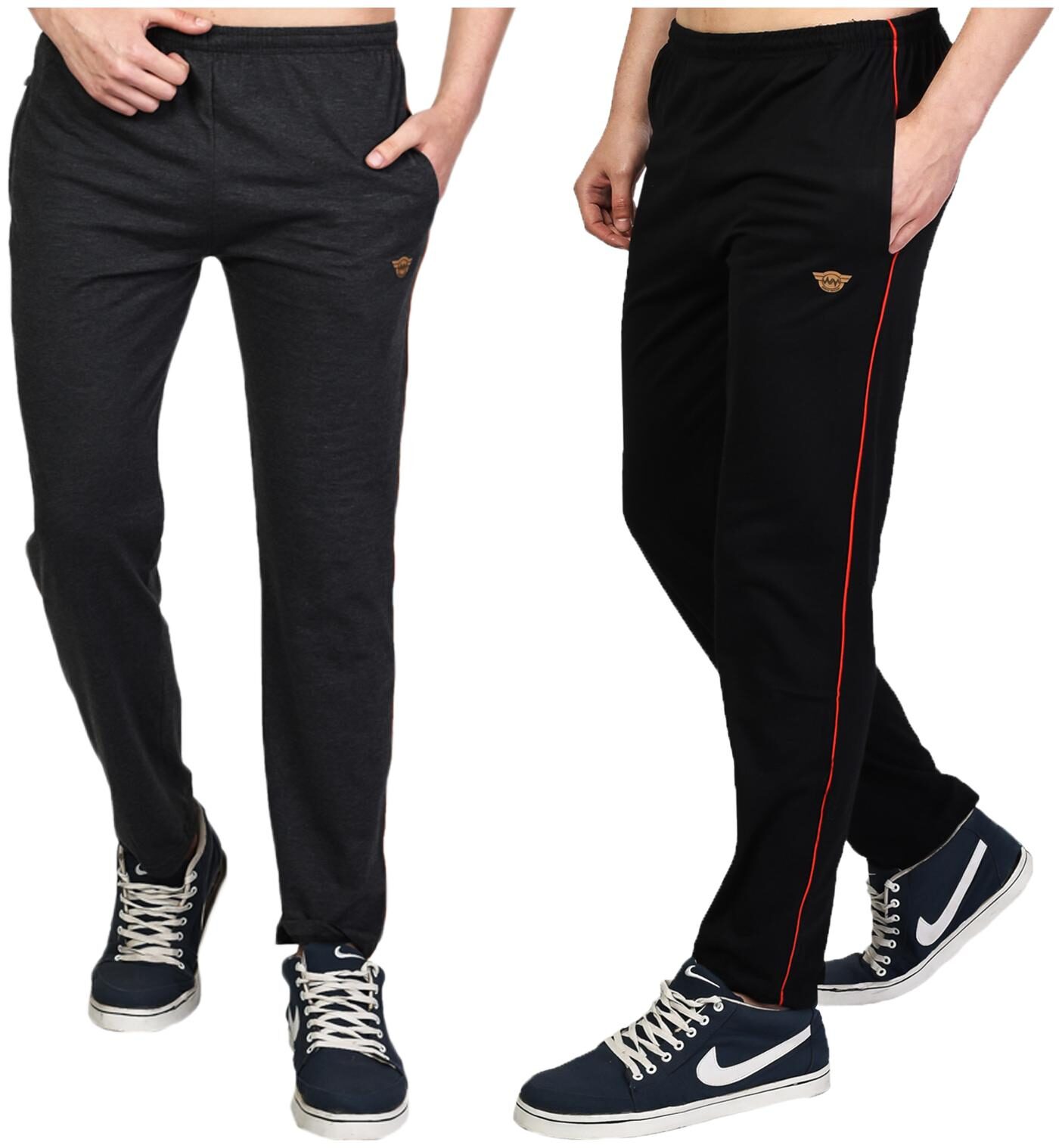 

White Moon Men s Jogger Lower Track Pants Casual Wear (Pack of 2)