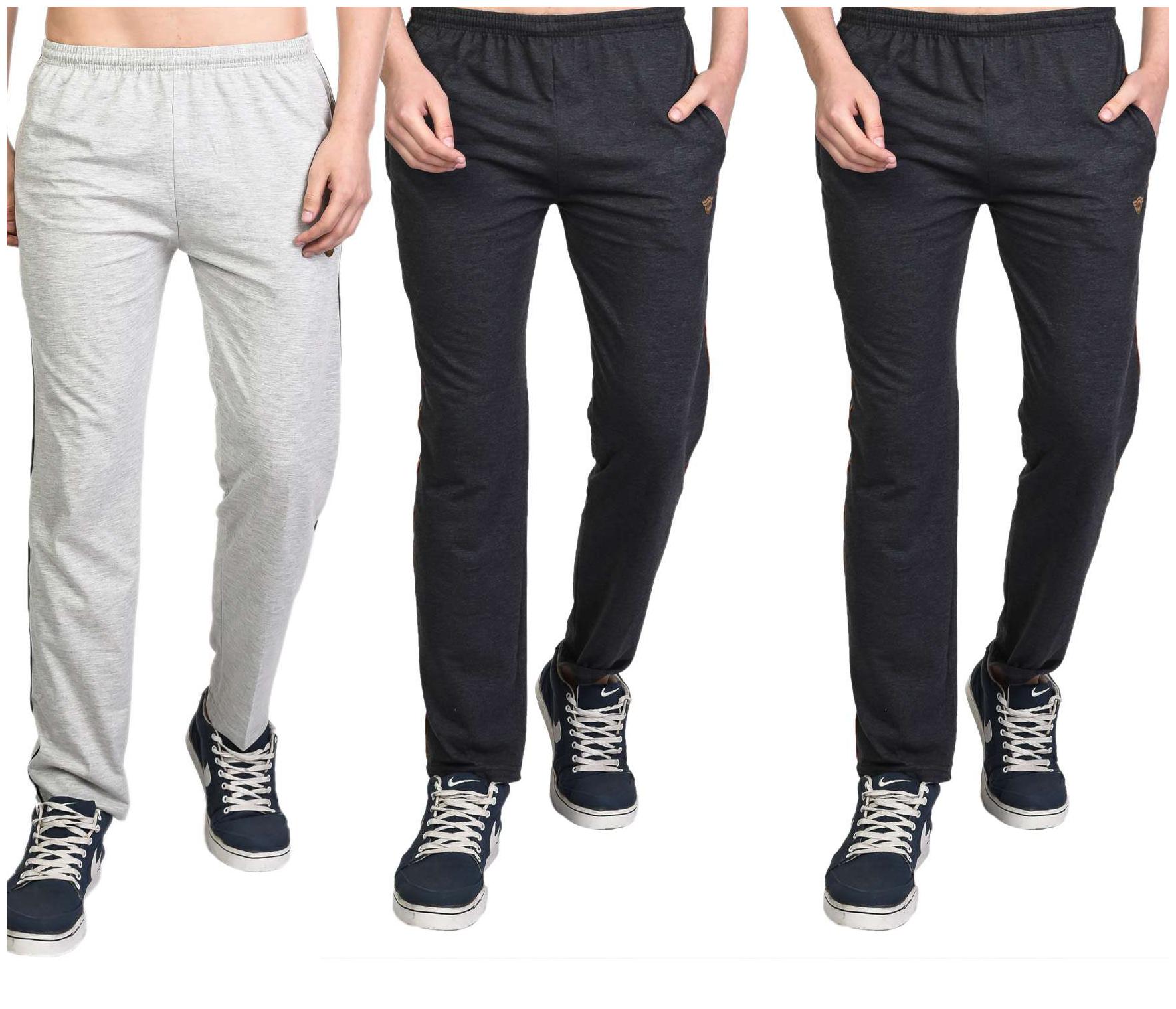 

White Moon Men s Stylish Slim Fit Jogger Lower Track Pants for Gym Running Athletic Casual Wear Joggers Combo Pack of 3 for Men
