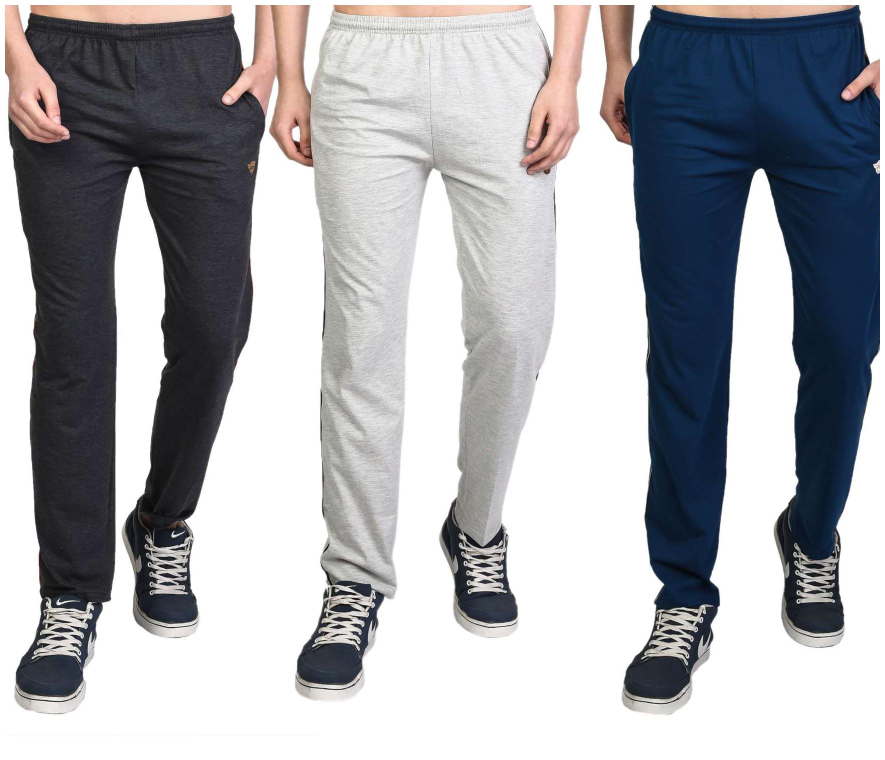 

WHITEMOON Men Blue Solid Regular fit Track pants