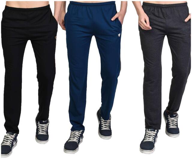 WHITEMOON Men Blue Solid Regular fit Track pants