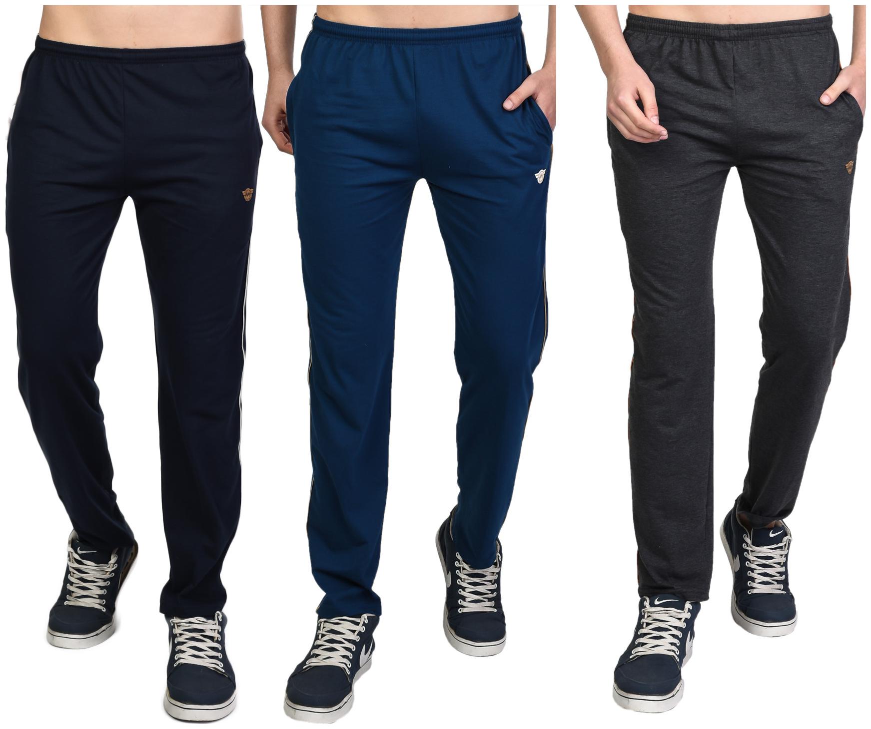 

WHITEMOON Men Multi Solid Regular fit Track pants