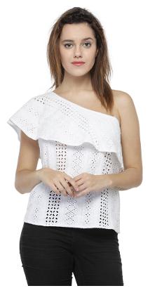 

Oxolloxo Women Solid Regular top - White