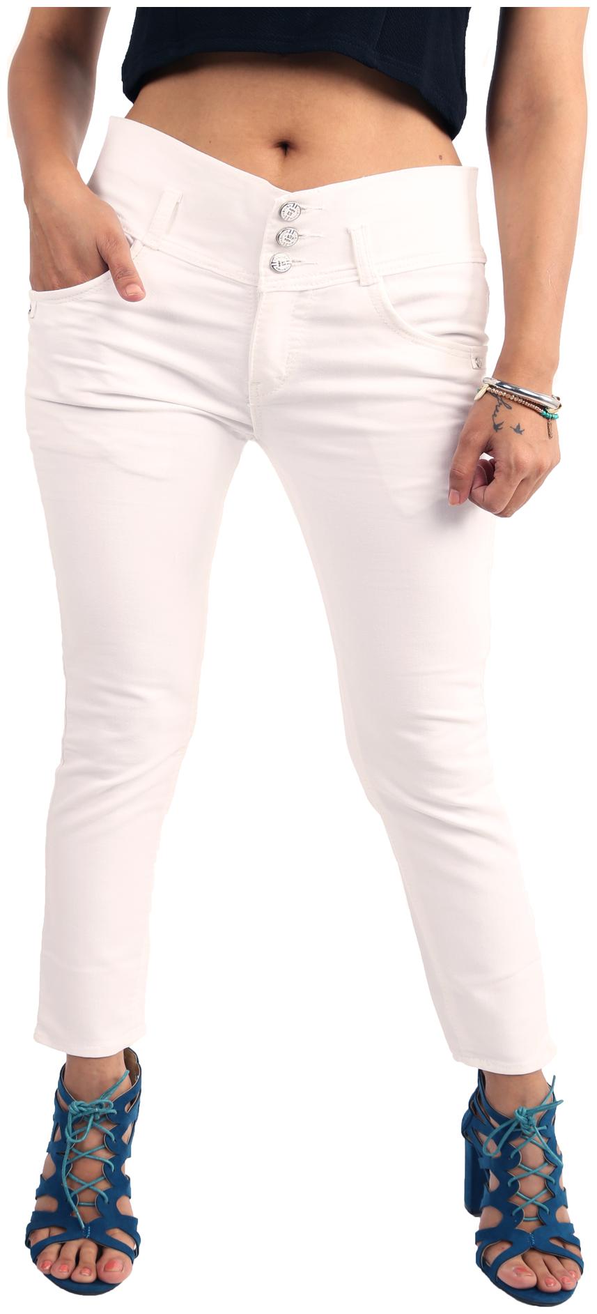 

WorldWesties Women White Slim fit Jeans
