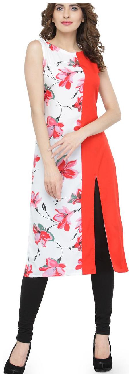 

White Multi Floral Kurti