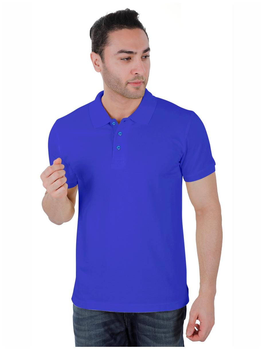 

Wild Horn Men Navy blue Regular fit Cotton Polo collar T-Shirt - Pack Of 1