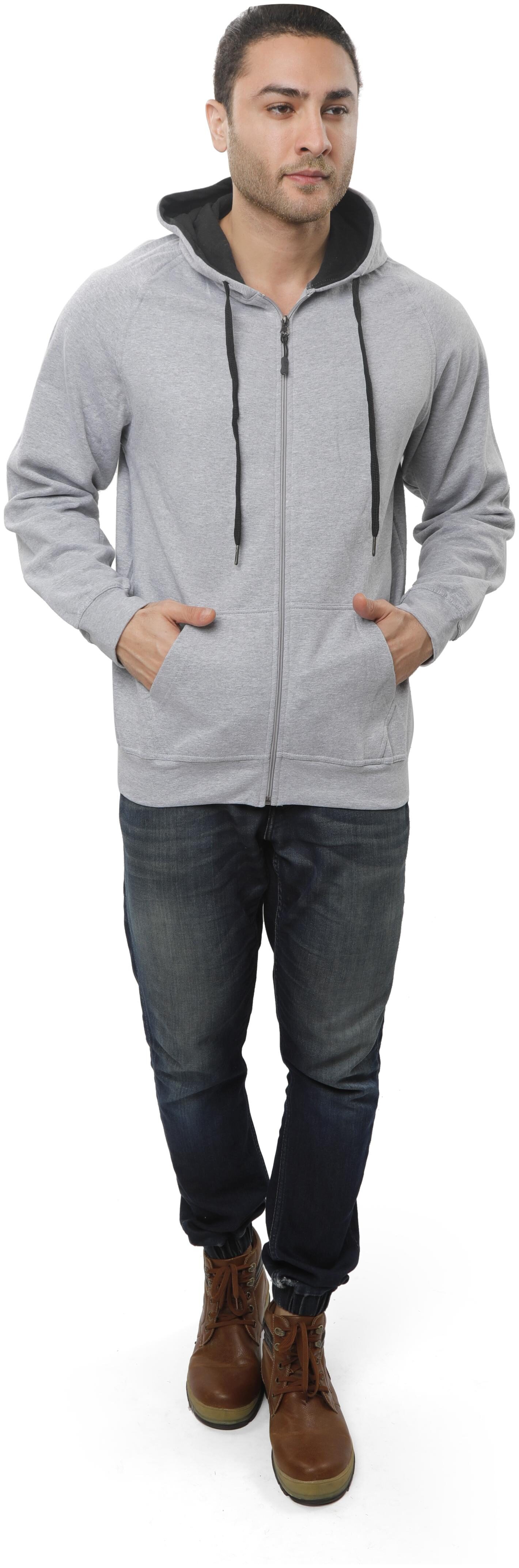 

Wild Horn Men Grey Hooded Hoodie