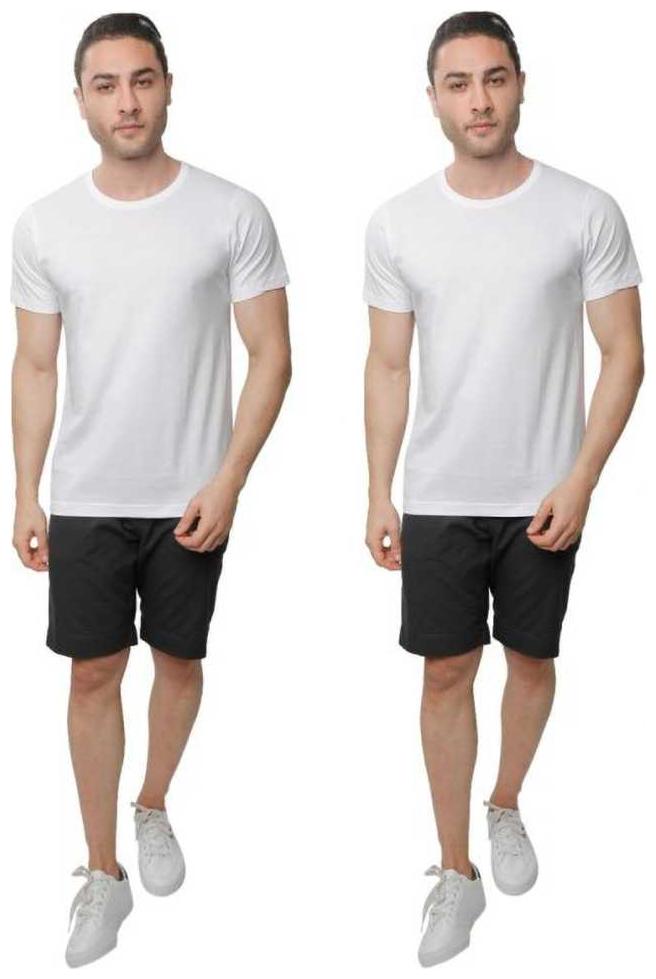

Wild Horn Men White Regular fit Cotton Round neck T-Shirt - Pack Of 2