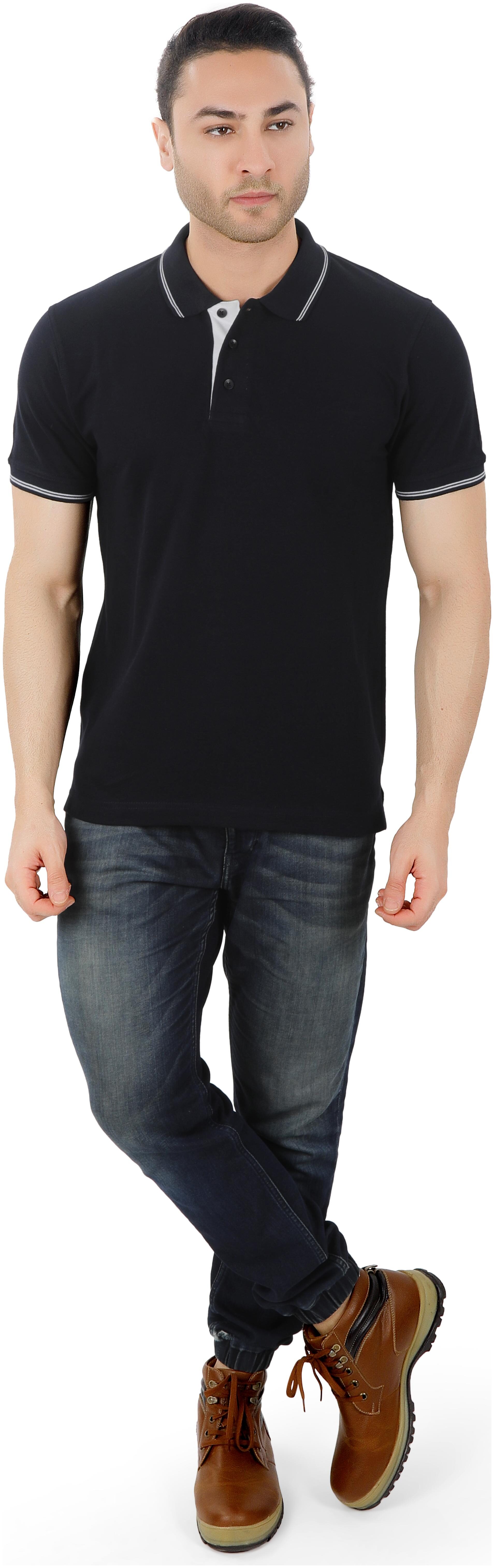 

Wild Horn Men Navy blue Regular fit Cotton Polo collar T-Shirt - Pack Of 1