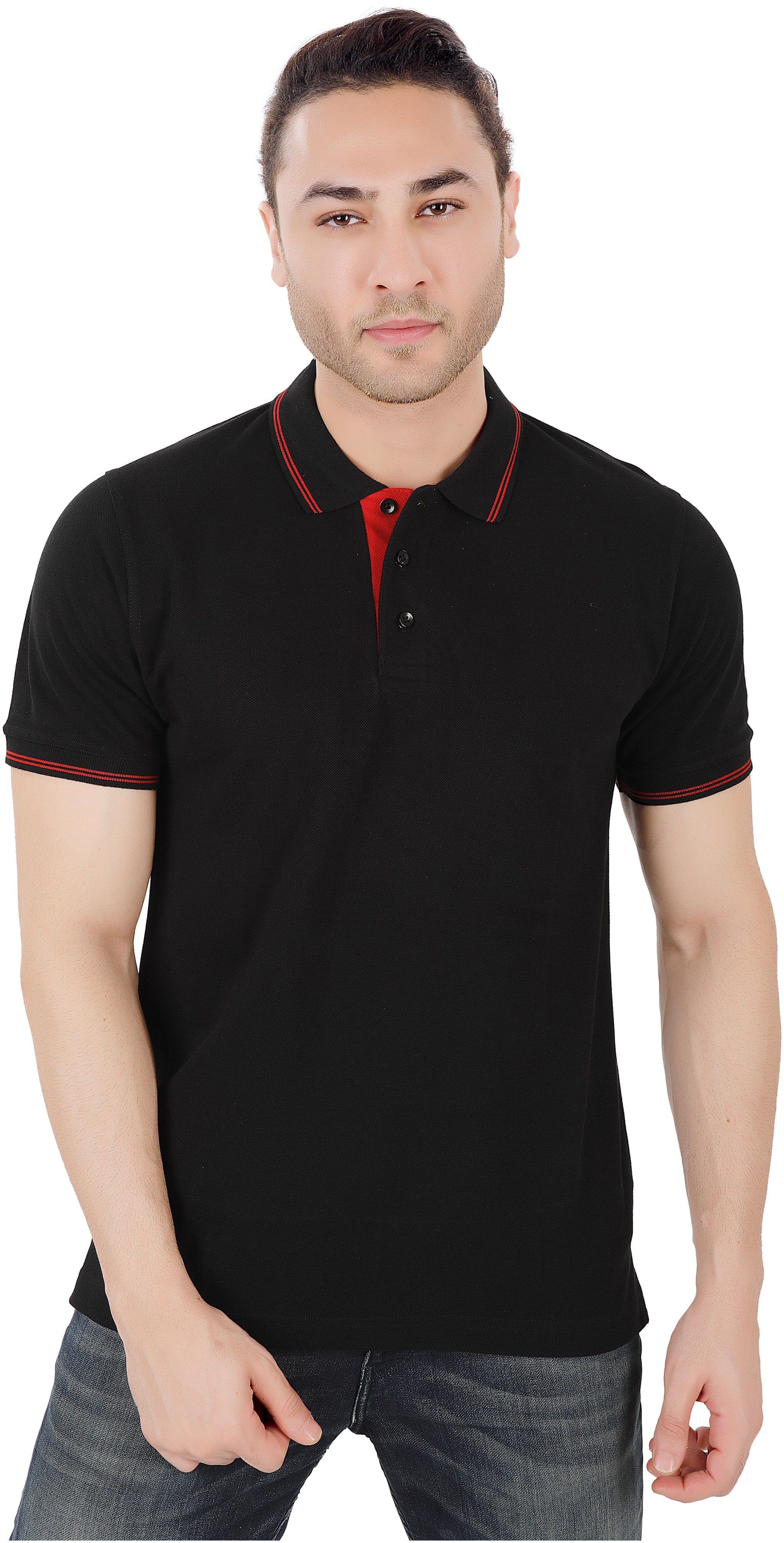 

Wild Horn Men Black Regular fit Cotton Polo collar T-Shirt - Pack Of 1