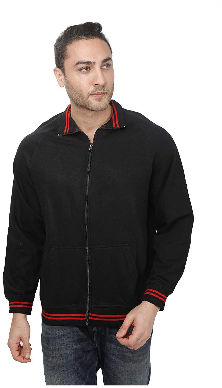 

Wild Horn Men Black High neck Sweatshirt