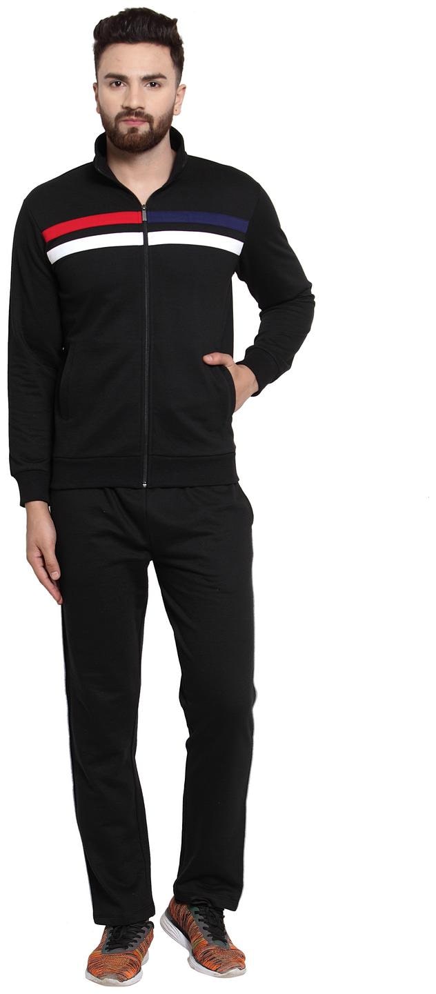 

Wild West Men Black Solid Regular Fit Track Suit