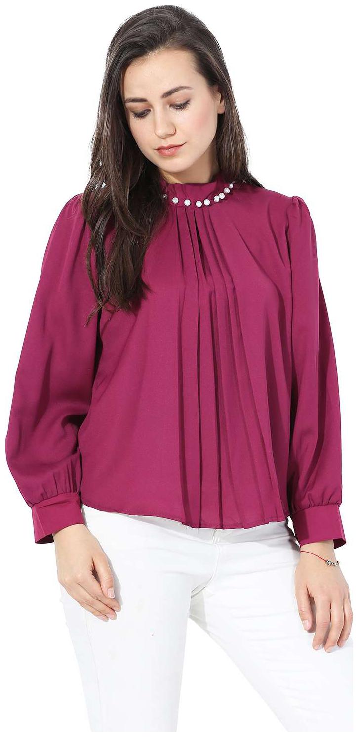 

ISTYLE CAN Women Printed Regular top - Red