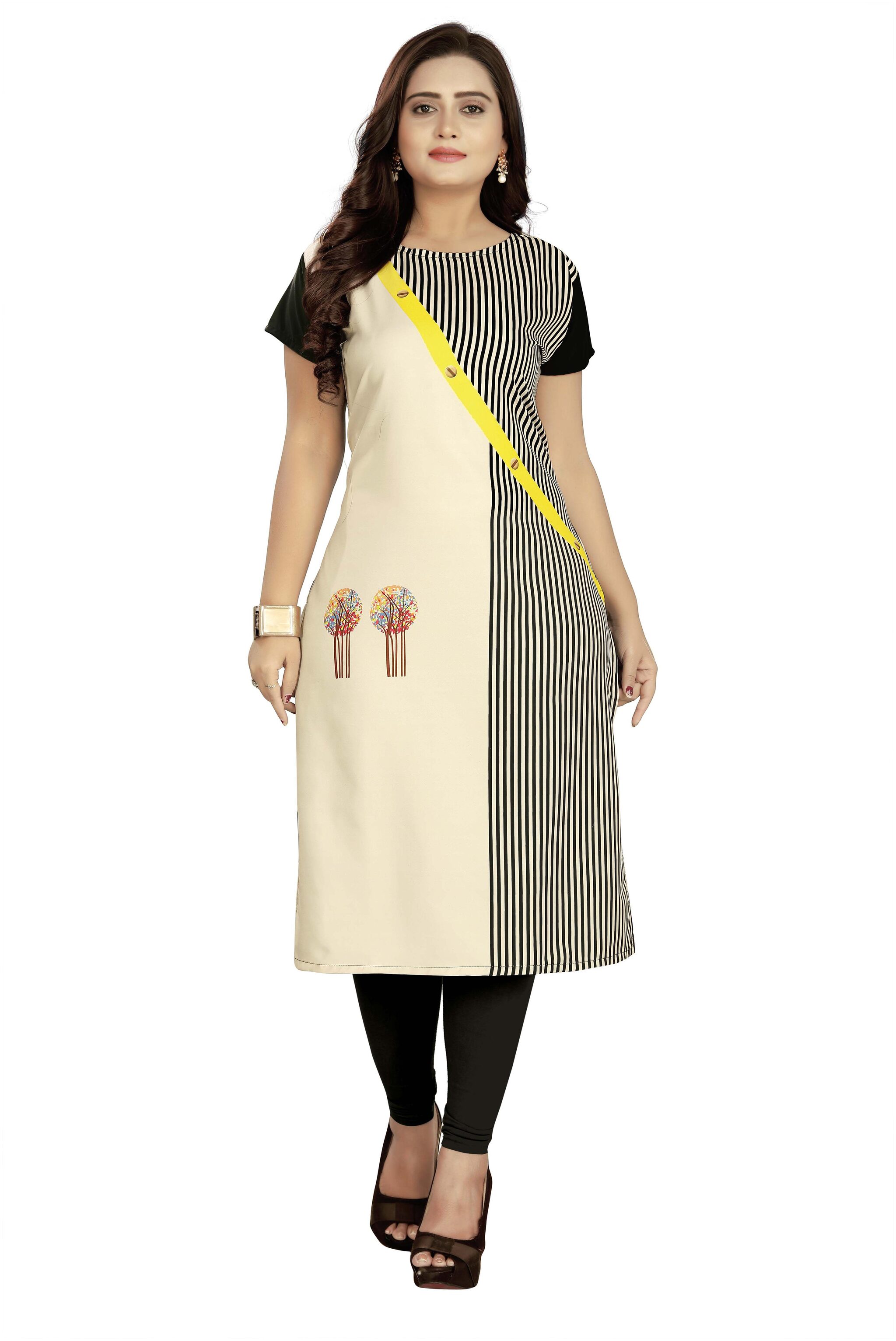 

Winnifred Women Multi Striped Straight Kurti