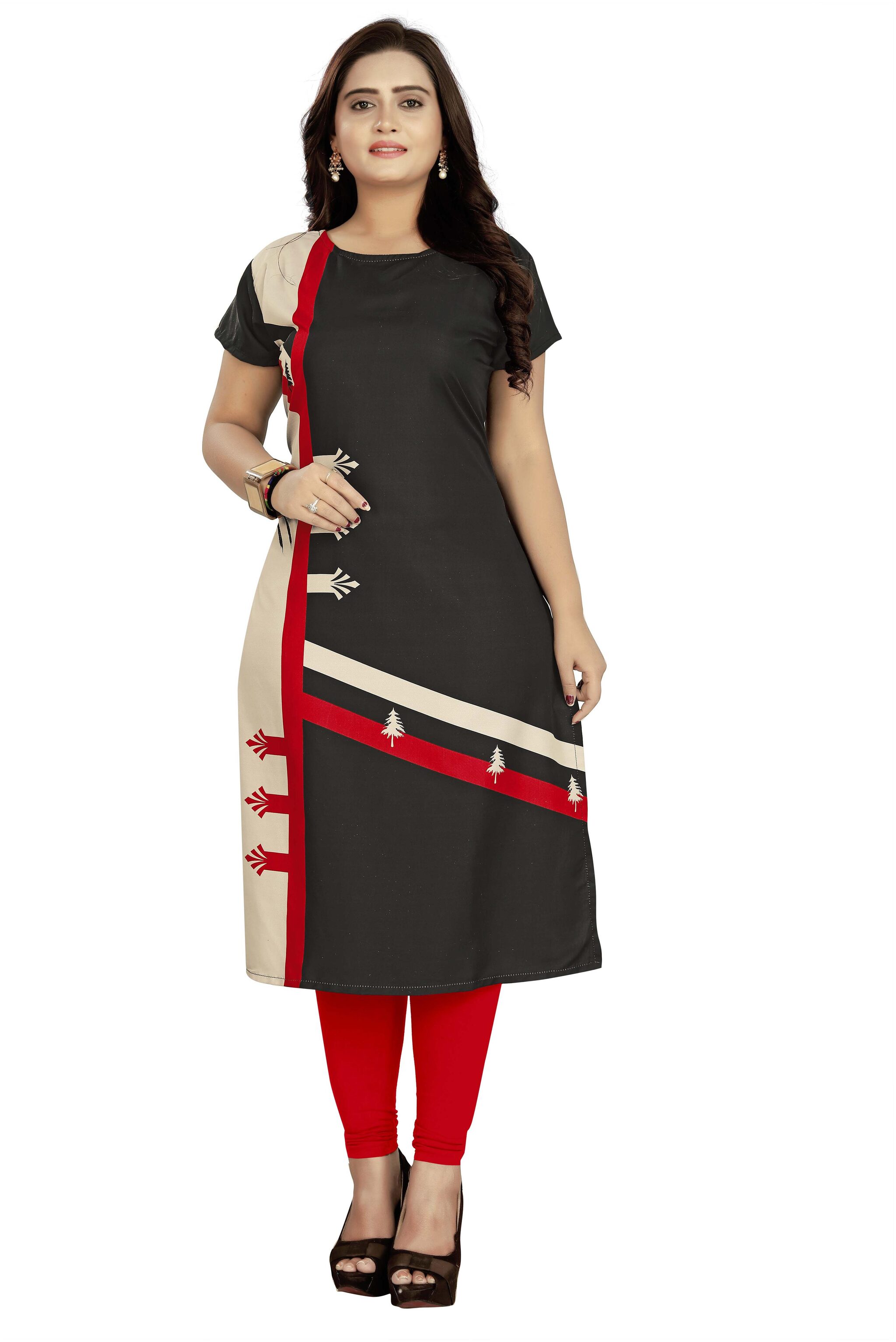 

Winnifred Women Multi Printed Straight Kurti