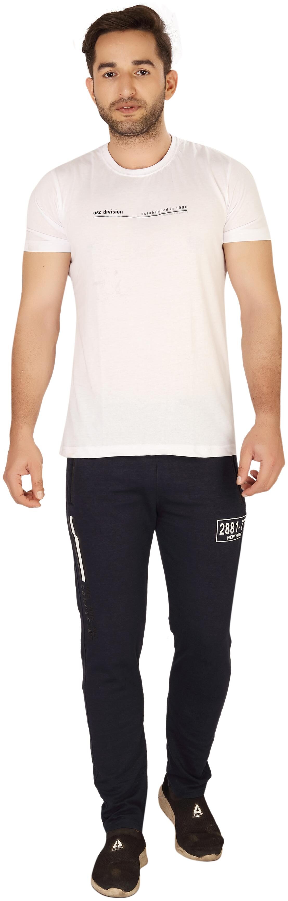 

WINOUT Men Black Solid Slim fit Track pants