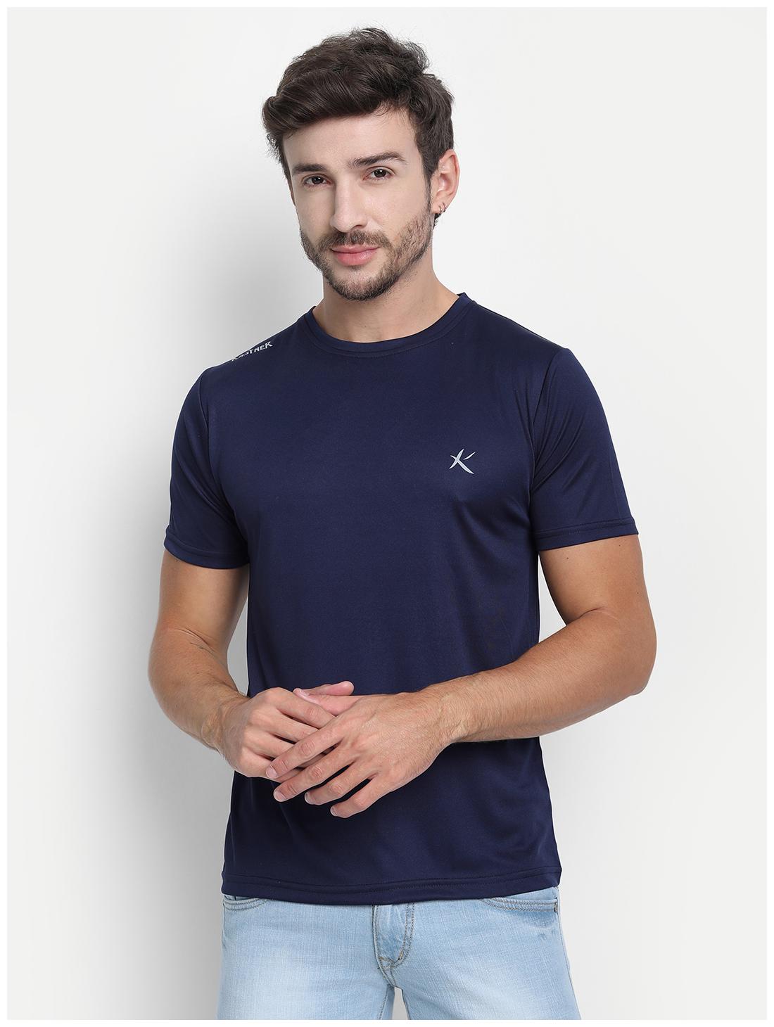 

Winsome Deal Men Blue Regular fit Polyester Round neck T-Shirt - Pack Of 1