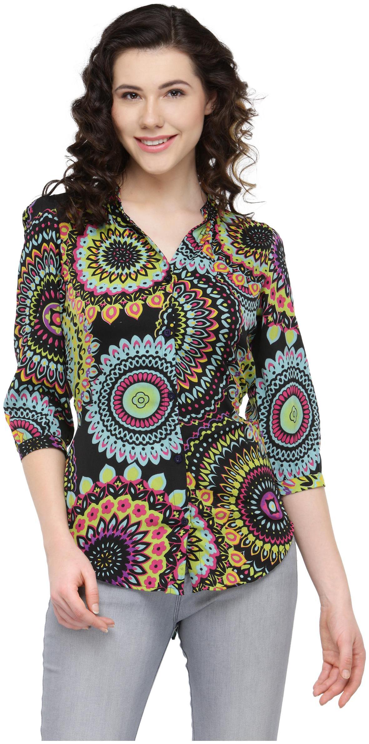 

WISH TREE Women Multi Solid Slim Fit Shirt