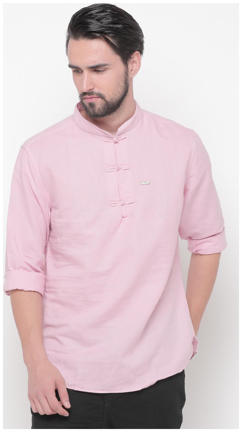 

WITH Men Pink Regular Fit Kurta