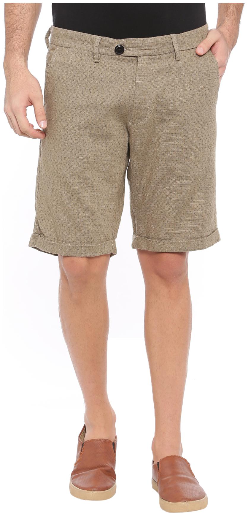 

WITH Men Beige Regular Fit Regular Shorts