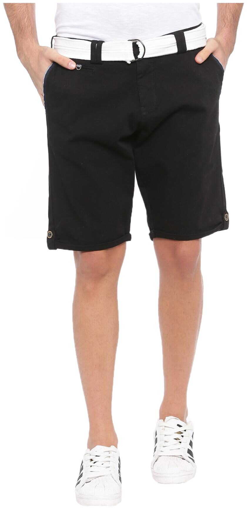 

WITH Men Black Regular Fit Regular Shorts