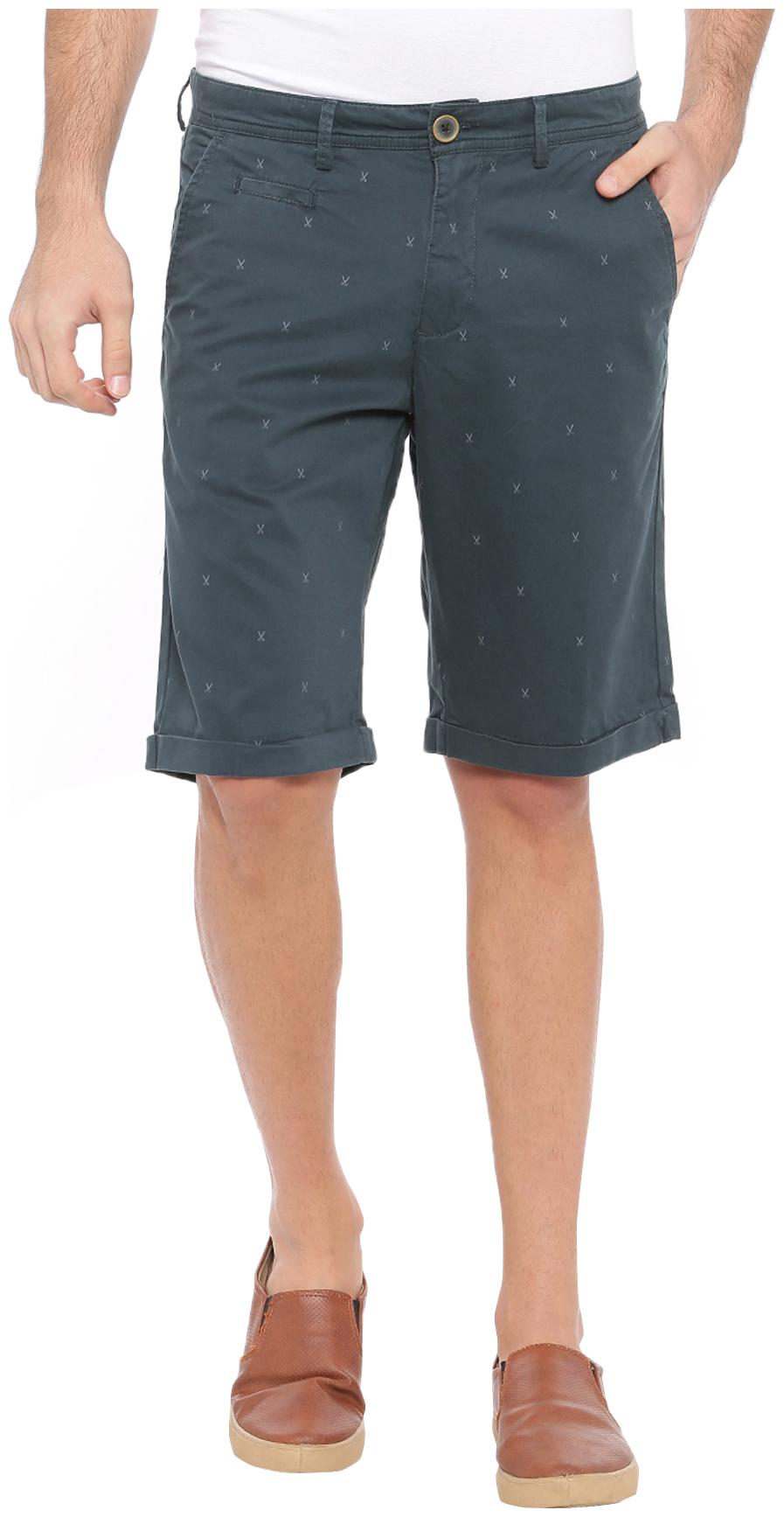 

WITH Men Green Regular Fit Regular Shorts