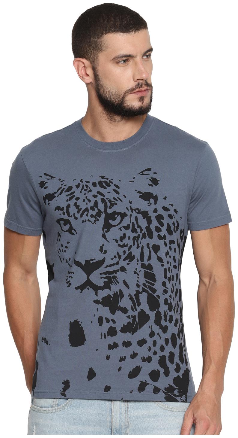 

Wolfpack Men Blue Regular fit Cotton Round neck T-Shirt - Pack Of 1