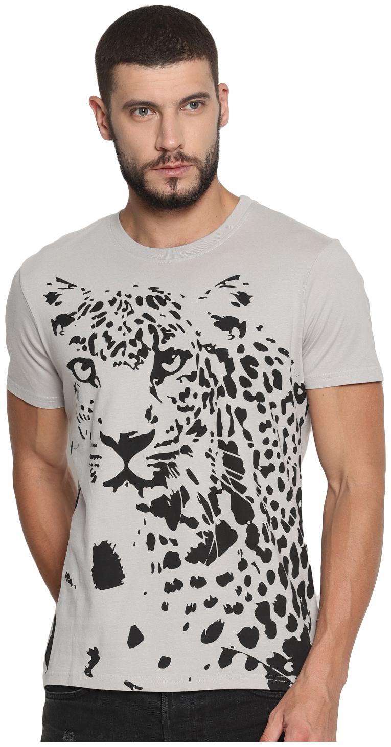 

Wolfpack Men Grey Regular fit Cotton Round neck T-Shirt - Pack Of 1