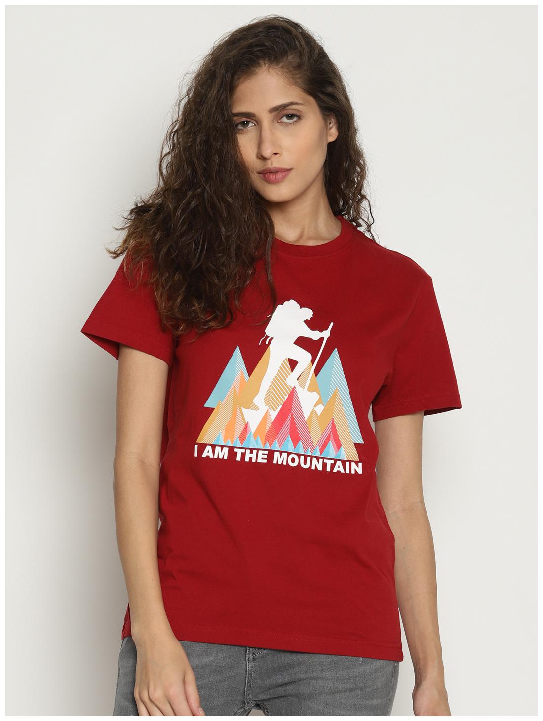 

Wolfpack Women Red Regular fit Round neck Cotton T shirt
