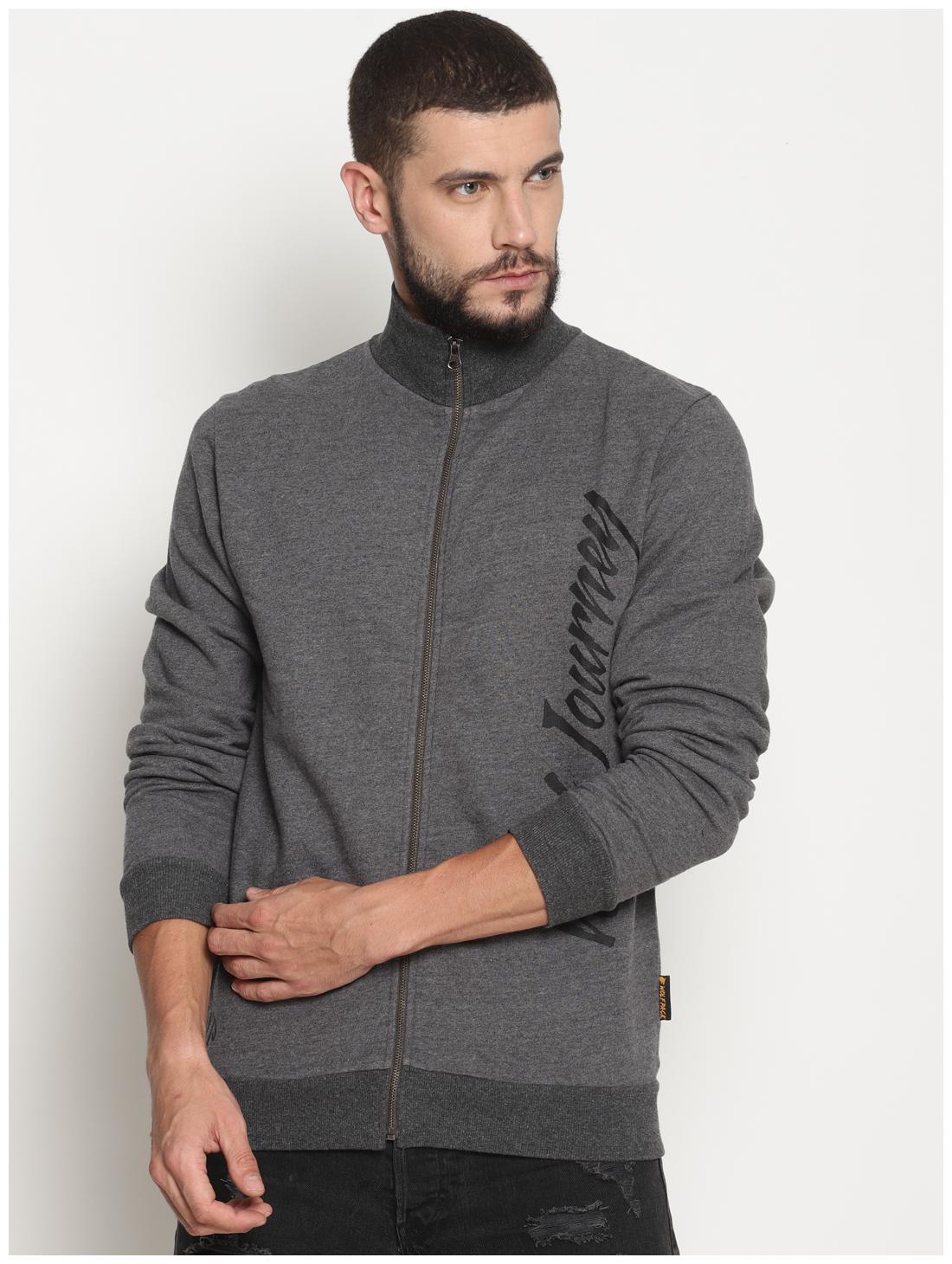

Wolfpack Men Grey Printed Sports jacket