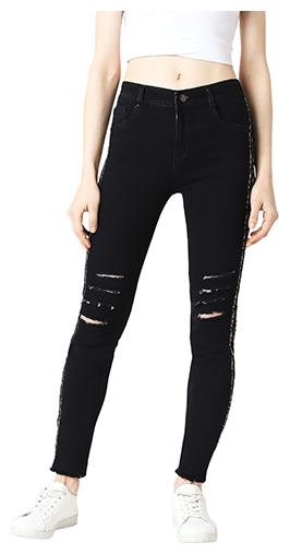 

Miss Chase Women Black Skinny fit Jeans