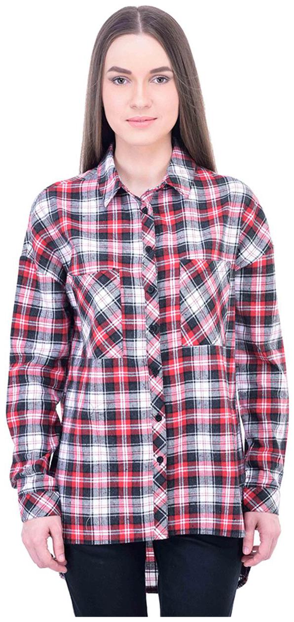 

Oxolloxo Women Pink Checked Regular Fit Shirt
