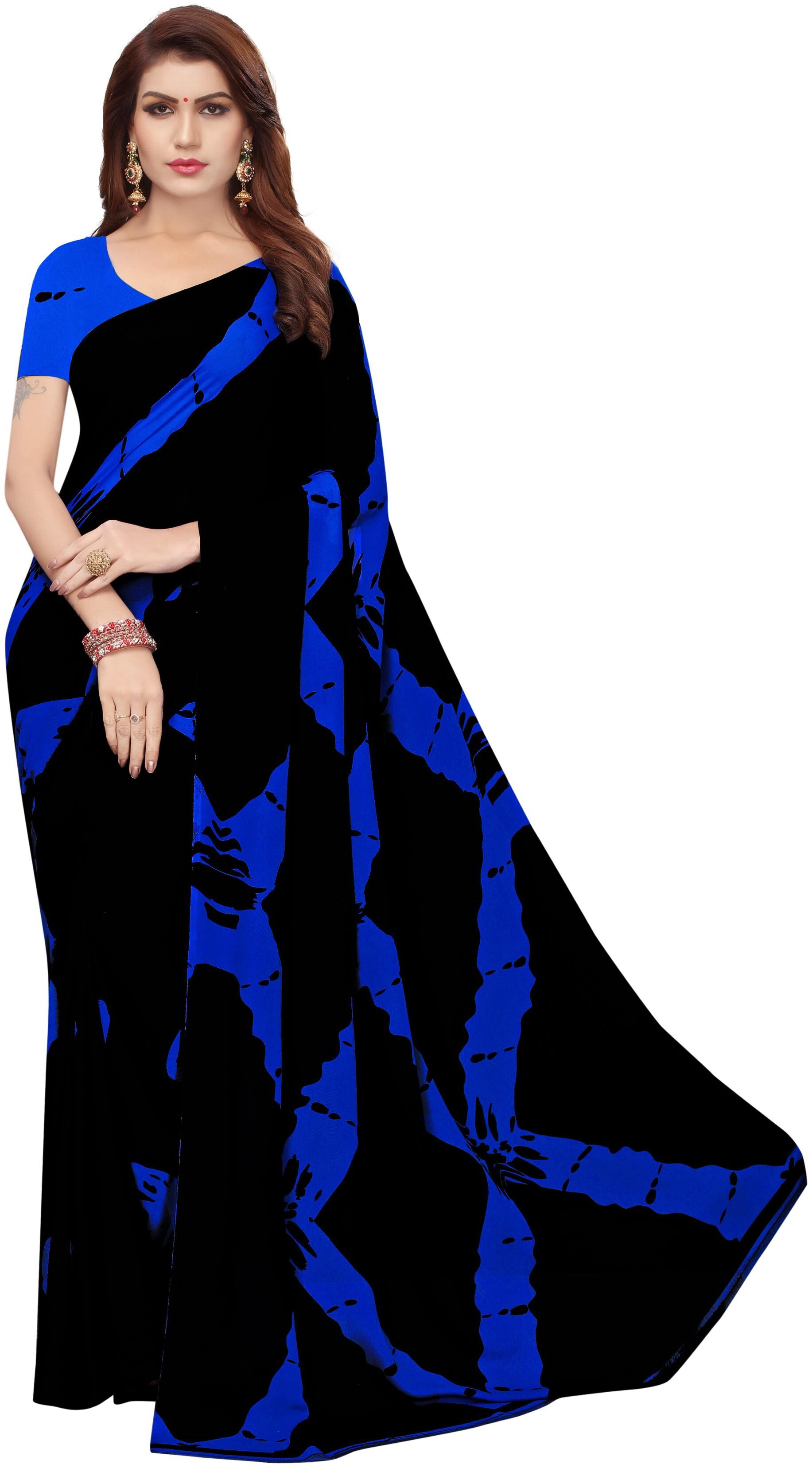 

Women Mode Blue Casula Wear Saree