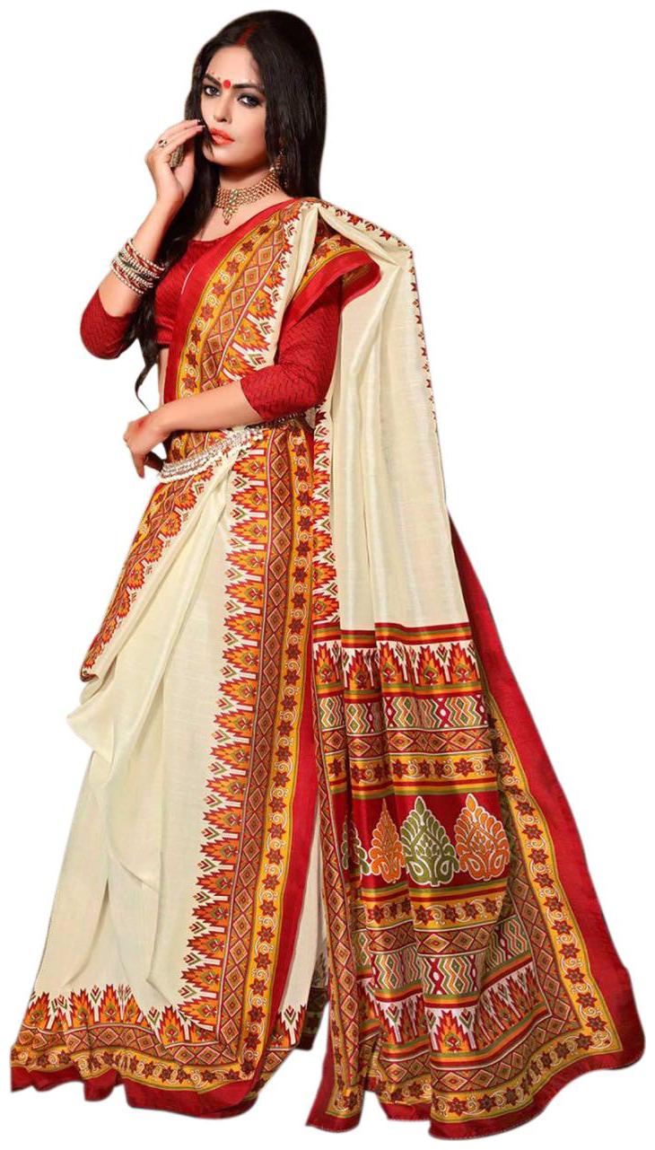 

Women Mode Multi Color Casual Wear Art Silk Saree