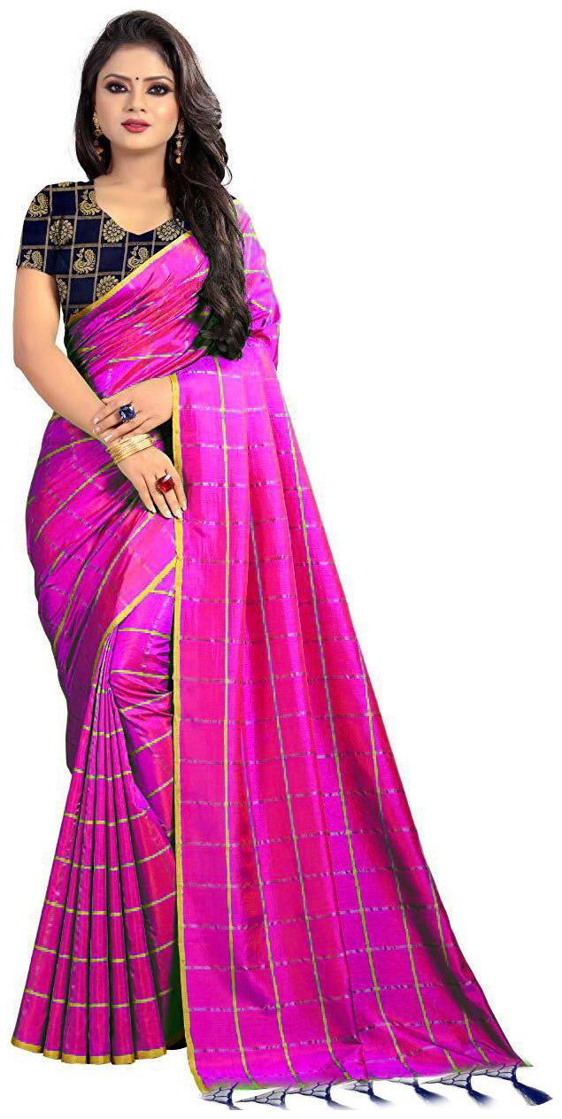 

Women Mode Pink Color Silk Party Wear Designer saree with Blouse