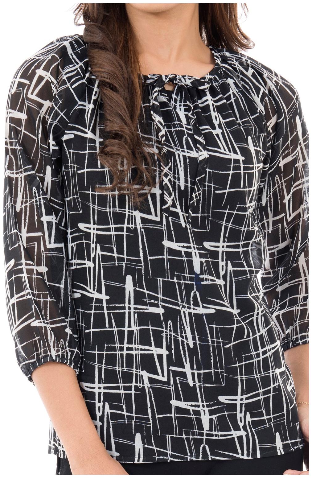 

Amadore Women Checked Regular tunic - Black