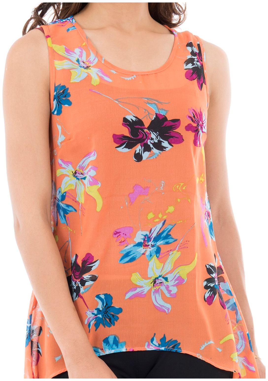 

Amadore Women Printed Regular tunic - Orange