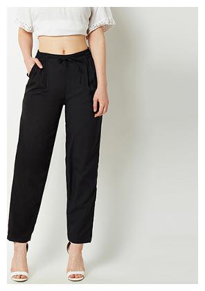 

Miss Chase Women Black Regular fit Regular pants