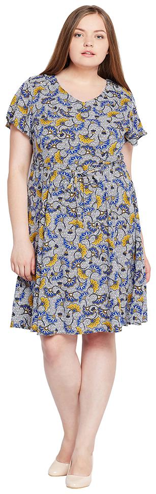 

OXOLLOXO Multi Printed A-line dress