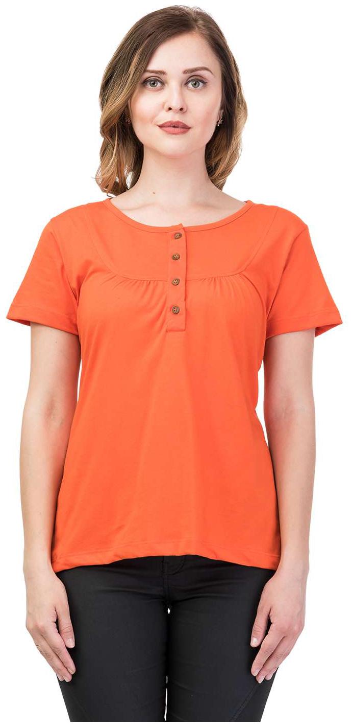 

Kalt Women Solid Regular top - Orange