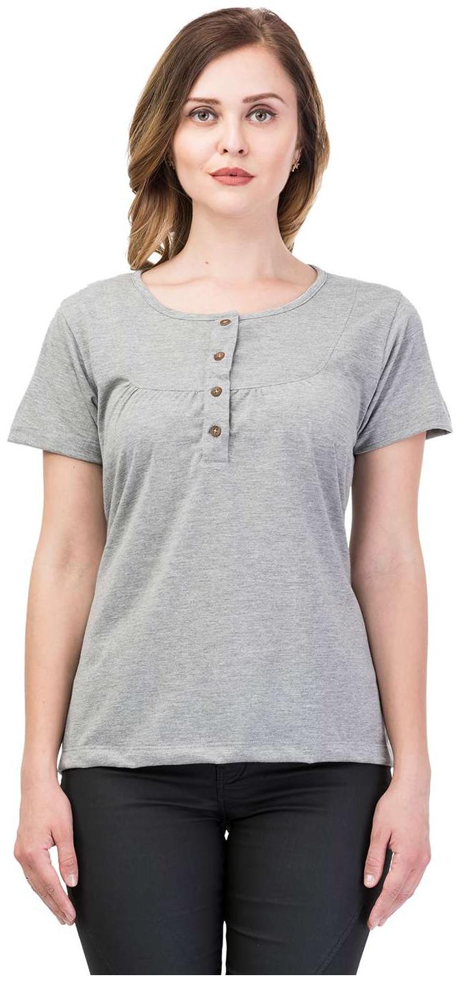 

Kalt Women Solid Regular top - Grey
