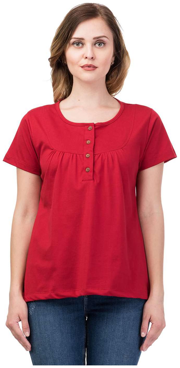 

Kalt Women Solid Regular top - Red