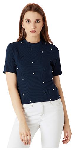 

Miss Chase Women Solid Regular top - Blue