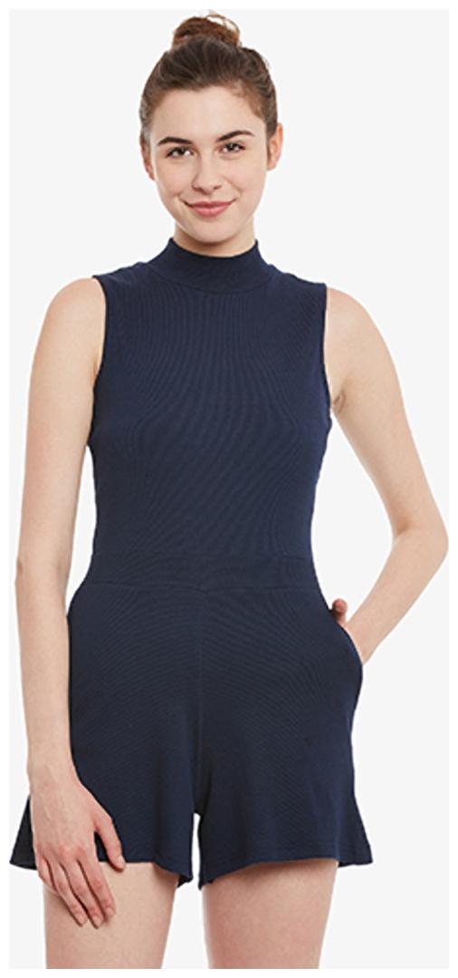 

Miss Chase Solid Jumpsuit - Blue
