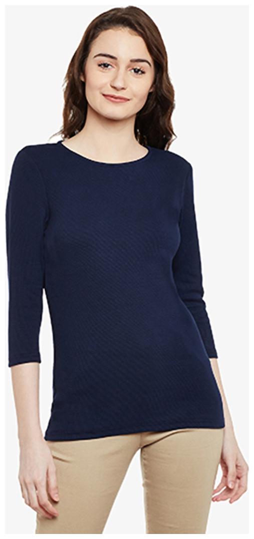 

Miss Chase Women Solid Regular top - Blue