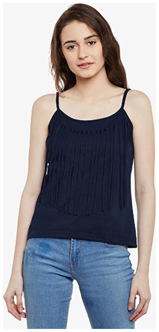 

Miss Chase Women Solid Regular top - Blue