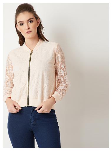 

Miss Chase Women Floral Sweatshirt - Pink