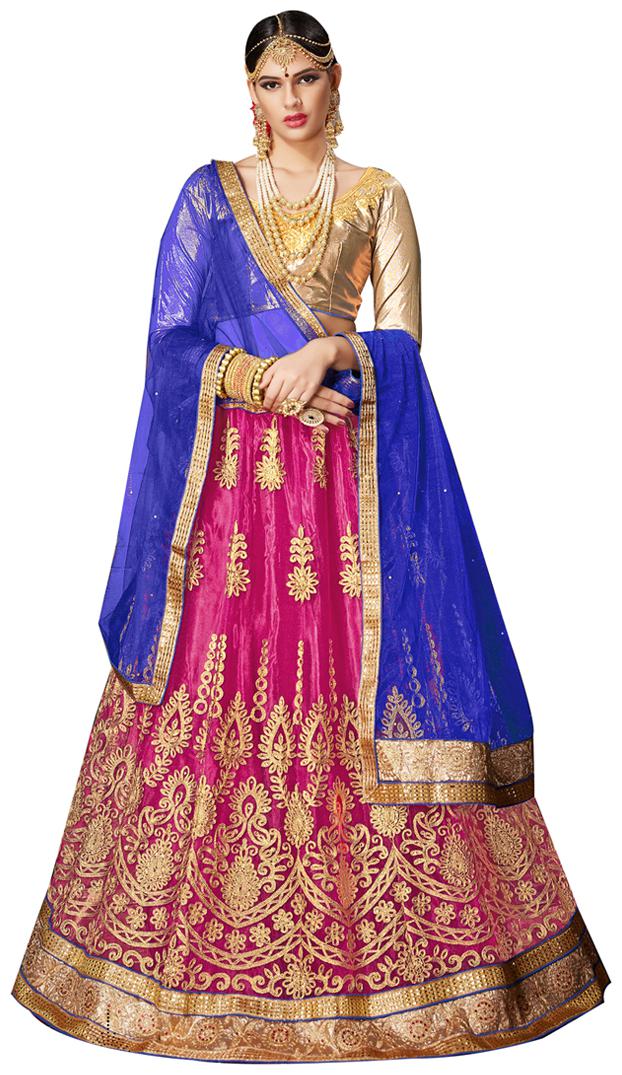 

Women S Pink Color Embroidered LehengaMRSASVRNK805MRSASVRNK805
