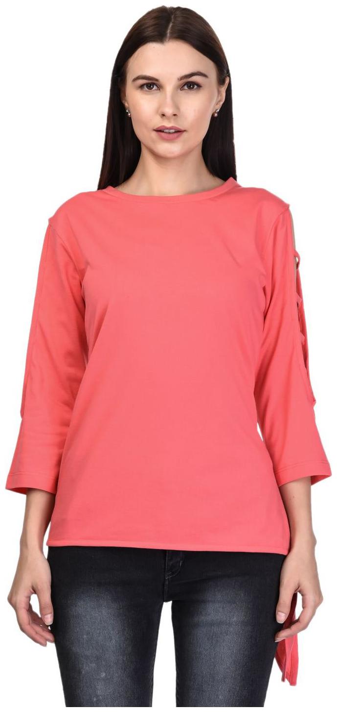 

Kalt Women Solid A-line top - Pink