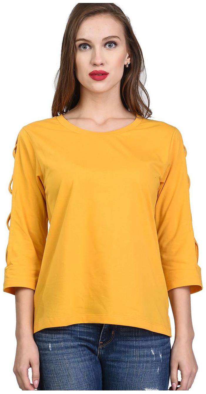 

Kalt Women Printed A-line top - Orange