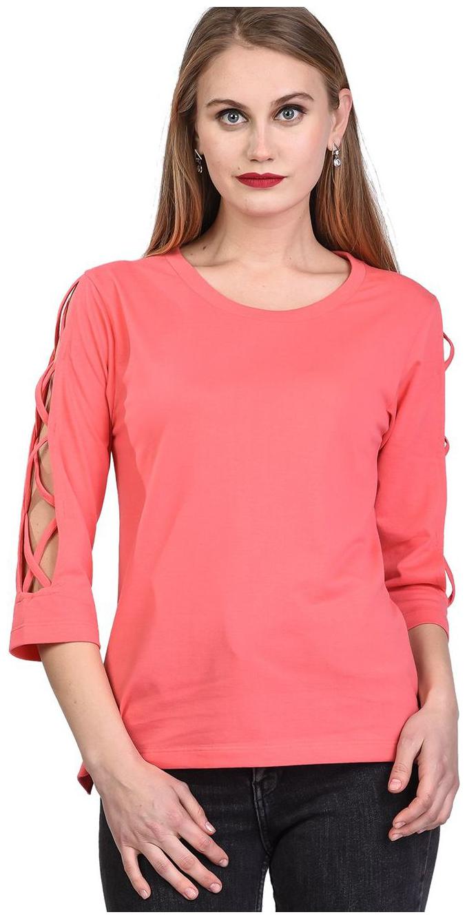 

Kalt Women Printed Regular top - Pink